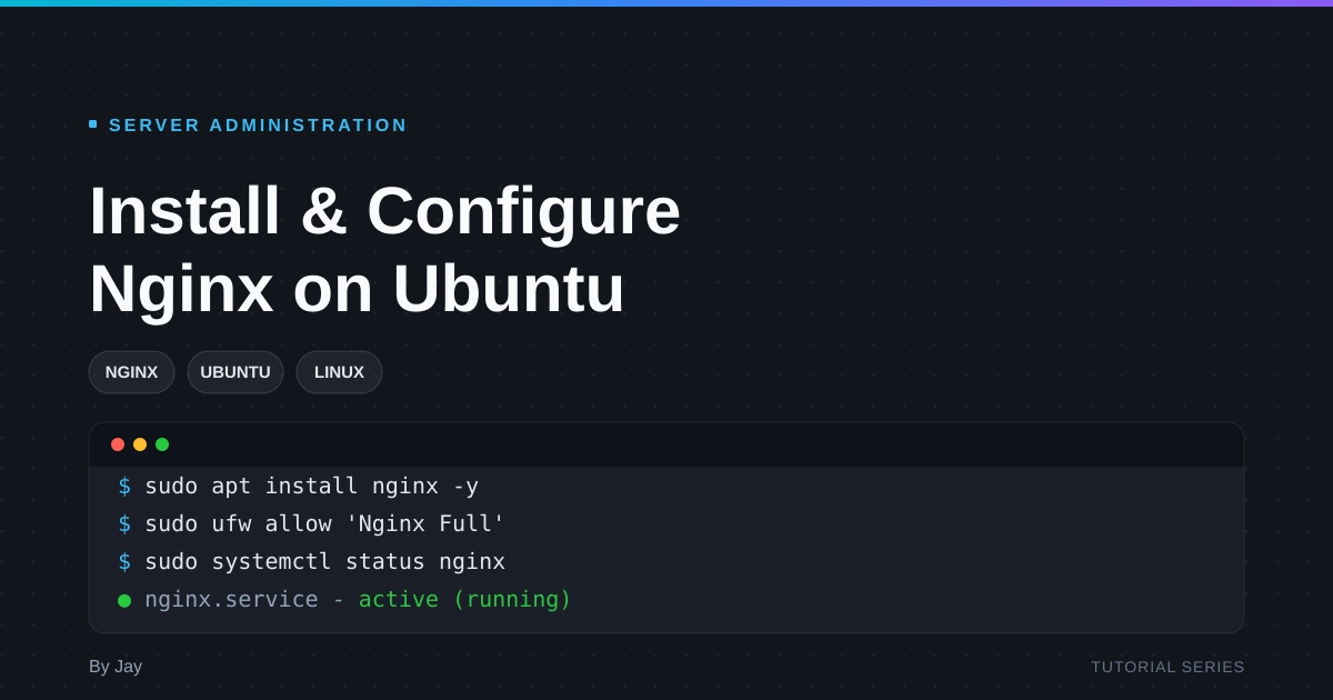Install and Configure Nginx on Ubuntu